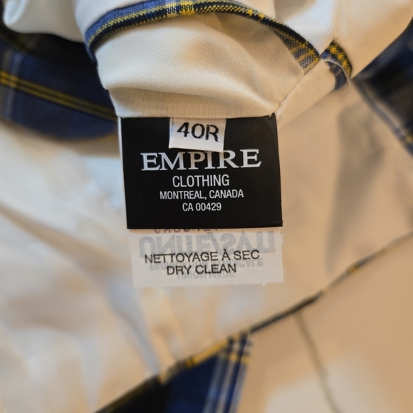 O'Connells Authentic Cotton Madras Plaid Gingham Sport Coat Blazer Mens 40R - Picture 11 of 14